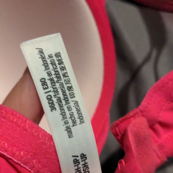 VS PINK Wear Everywhere Push-up Bra in Hot Pink sz 36DD - Picture 6 of 6
